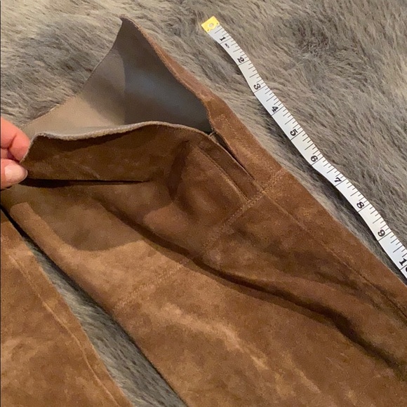 Via Spiga over the knee tan suede boots - Picture 5 of 6
